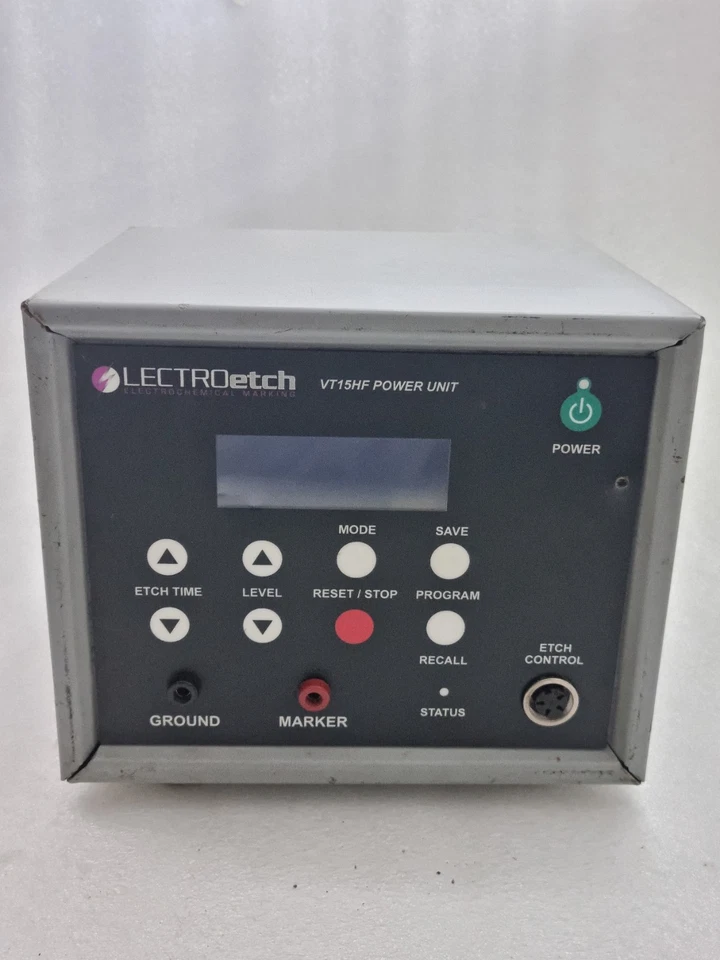 LECTROetch VT15HF Electrochemical Metal Marking Etching Power Unit Made-USA Used